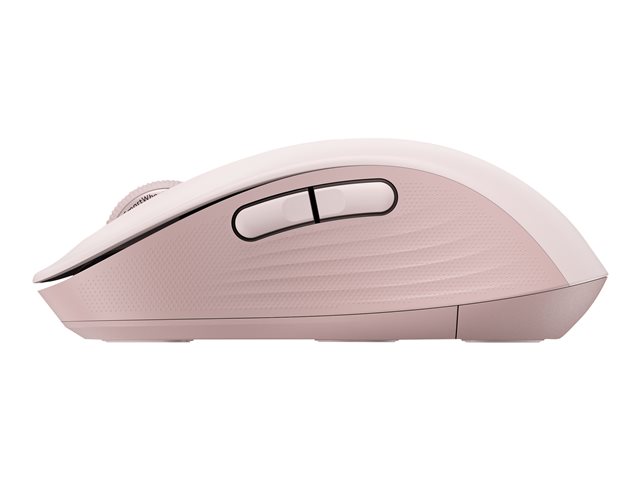 Logitech Signature M650 - Mouse - optical - 5 buttons - wireless - 2.4 GHz, Bluetooth - Logitech Logi Bolt USB receiver - rose