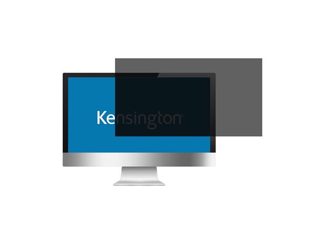 Kensington - Display privacy filter - 2-way - removable - adhesive, hinge tabs - 28\"
