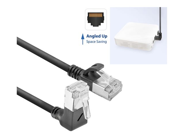 CAT6A U/FTP SLM U-ANG BK 2.00M. 1 stk