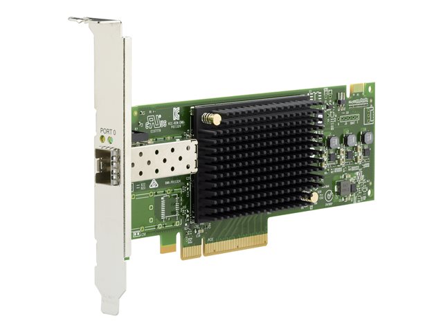 Emulex LPe31000-M6 Gen 6 (16Gb), single-port HBA (upgradeable to 32Gb) - Host bus adapter - PCIe 3.0 x8 low profile - 16Gb Fibre Channel Gen 6 x 1