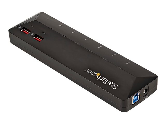 StarTech.com 9 Port USB 3.0 Hub - 7 x USB-A, 2 x USB-A Fast Charge Ports - Multi Port Powered USB Charging Station (ST93007U2C) - USB peripheral sharing switch - 7 x SuperSpeed USB 3.0 - desktop - for P/N: USB312SAT3CB, USB315CB2M, USBLT1MWS, USBLT2MBR, USBLT30CMW, USBLTM1MBK, USBLTM1MWH