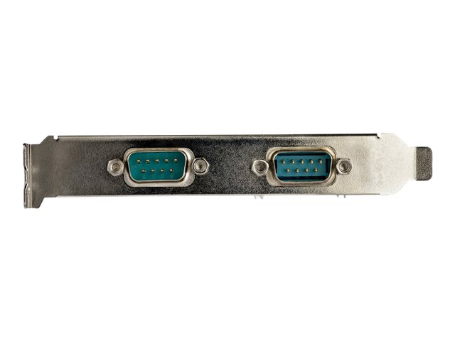 StarTech.com 2-port PCI Express RS232 Serial Adapter Card, PCIe RS232 Serial Host Controller Card, PCIe to Dual Serial DB9 COM Port Card, 16950 UART, Expansion Card, Windows, macOS, Linux - Full/Low-Profile (PEX2S953) - Serial adapter - PCIe - RS-232 x 2
