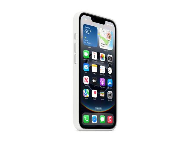 Apple - Back cover for mobile phone - silicone - white - for iPhone 16e
