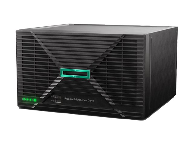 HPE ProLiant MicroServer Gen11 - Server - ultra micro tower 1-way - 1 x Xeon E-2434 / up to 5 GHz - RAM 32 GB - SATA - non-hot-swap 3.5\" bay(s) - HDD 2 x 4 TB - Gigabit Ethernet - monitor: none - Smart Choice