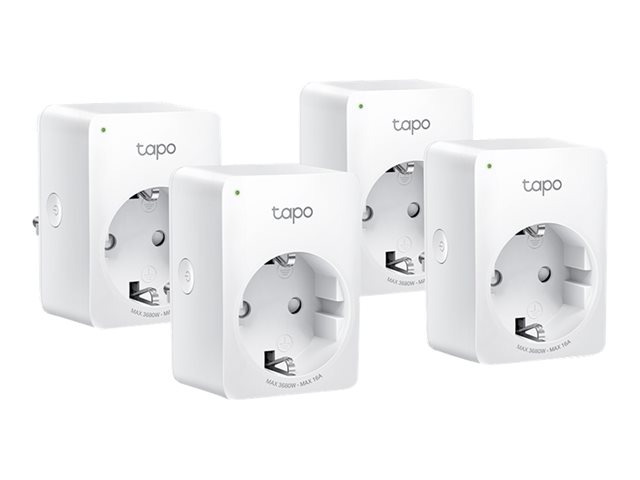 Tapo P110 V1.2 - Smart plug - energy monitoring - wireless - 802.11b/g/n - 2.4 Ghz (pack of 4)
