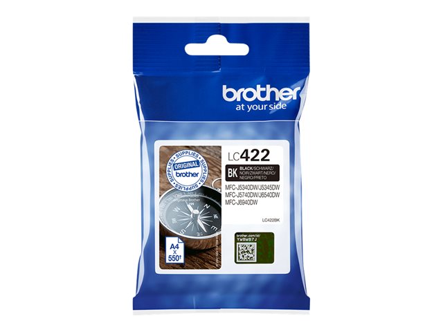 Brother LC422 - Black - original - ink cartridge - for Brother MFC-J5340DW, MFC-J5340DWE, MFC-J5345DW, MFC-J5740DW, MFC-J6540DW, MFC-J6940DW