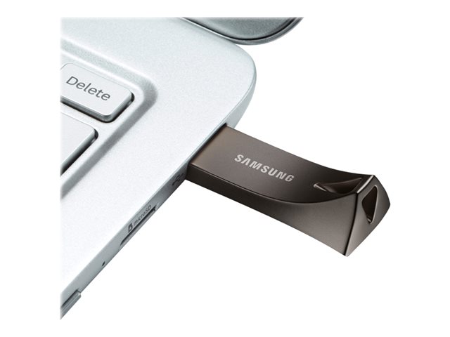 Samsung BAR Plus MUF-256BE4 - USB flash drive - 256 GB - USB 3.1 Gen 1 - titan grey