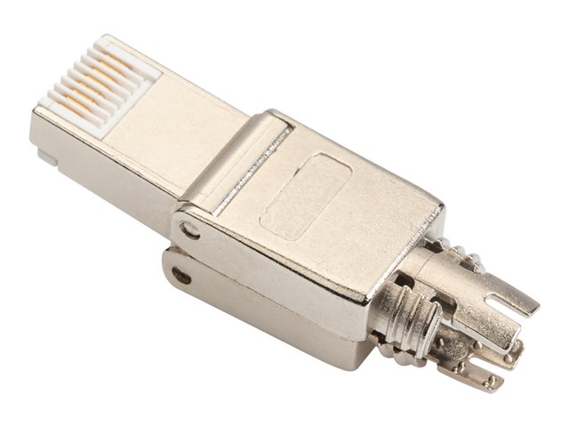 CAT 6A TOOL-LESS CONNECTOR AWG 22-27 METAL LATCH SUPPORTS UP TO 4PPOE IEEE802.3BT