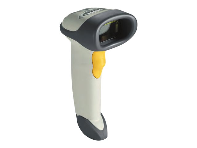 Symbol LS2208 1D laser barcode scanner white USB cable + hands free stand