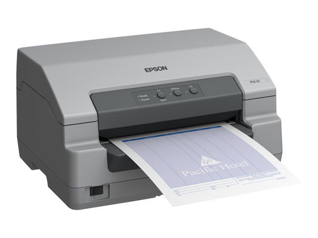 Epson PLQ 22 - Passbook printer - B/W - dot-matrix - Roll (21.6 cm), 245 x 297 mm - 24 pin - up to 576 char/sec - parallel, USB, serial