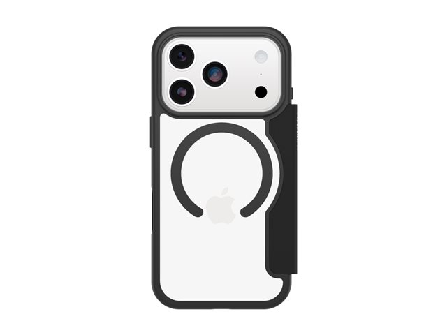 OtterBox React Folio MagSafe Apple iPhone 17 Pro Black Crystal - clear/black