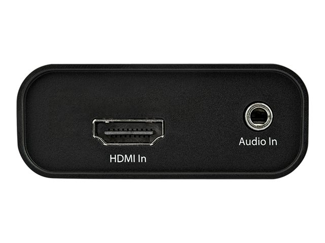StarTech.com HDMI to USB C Video Capture Device 1080p 60fps, UVC, External USB 3.0 Type-C Capture/Live Streaming, HDMI Audio/Video Recorder Adapter, USB-C/USB-A/Thunderbolt 3 Compatible - HDMI Video Capture (UVCHDCAP) - Video capture adapter - USB 3.0 - silver, black - TAA Compliant