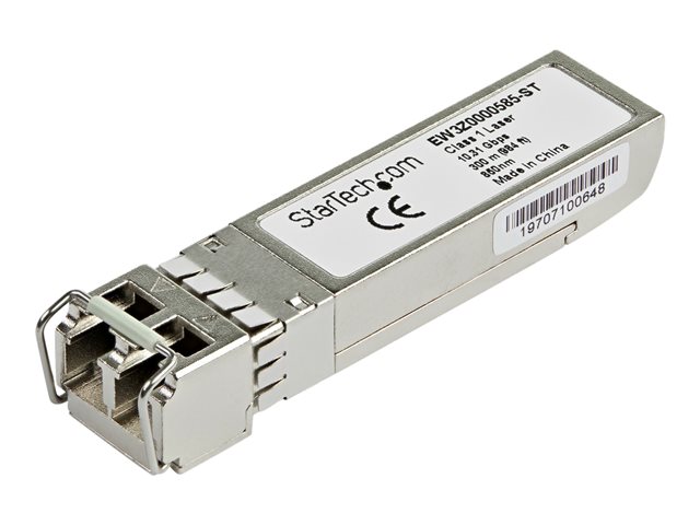 StarTech.com Citrix EW3Z0000585 Compatible SFP+ Module, 10GBASE-SR, 10GbE Multimode Fiber MMF Optic Transceiver, 10GE Gigabit Ethernet SFP+, LC 300m, 850nm, DDM, Mini GBIC SFP+ Module - Lifetime Warranty (EW3Z0000585-ST) - SFP+ transceiver module (equivalent to: Citrix EW3Z0000585) - 10 GigE - 10GBase-SR - LC multi-mode - up to 300 m - 850 nm
