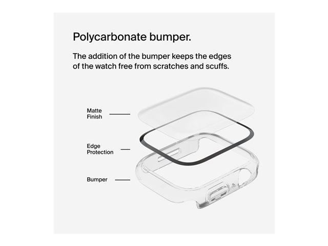 BELKIN ScreenForce Temperedx + Bumper Anti-Microbial Screen