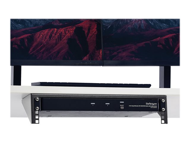 StarTech.com 2U Vertical Wall Mount Patch Panel Bracket - Steel Rack Mount Bracket w/Hardware for 19\" Network, Server and Data Equipment (RK219WALLV) - Mounting bracket - wall mountable - black - 2U - 19\" - for P/N: SV831DUSBUK