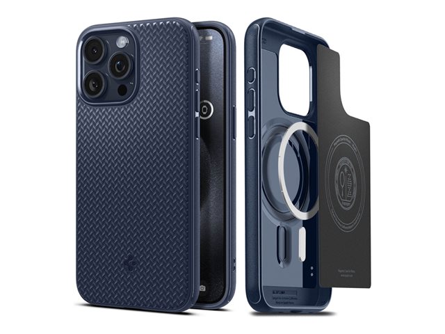 Spigen iPhone 15 Pro Mag Armor MagFit Navy Blue