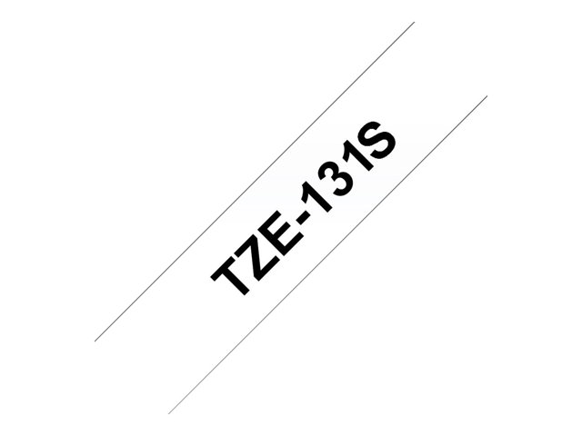 Brother TZe-131S - Black on transparent - Roll (1.2 cm x 4 m) 1 cassette(s) laminated tape - for Brother PT-D210, D600, H110, P-Touch PT-1005, 1880, D460, D610, E310