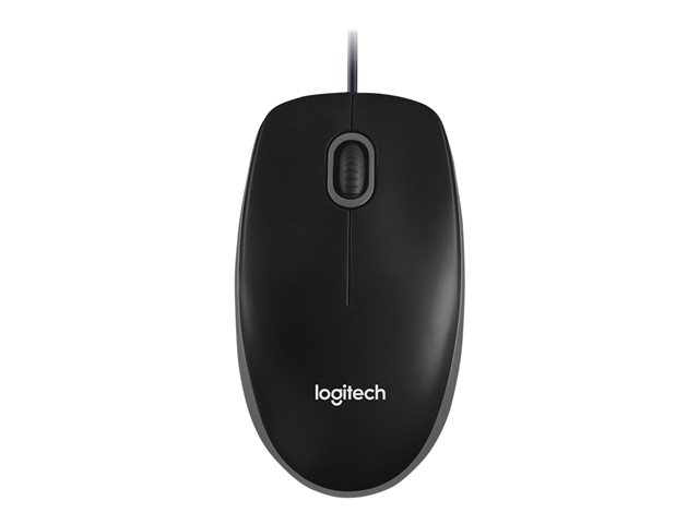 OEM Logitech B100 - Mouse - optical - 3 buttons - wired - USB - black