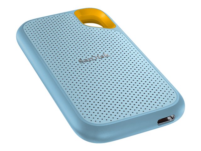 SanDisk Extreme Portable V2 - SSD - encrypted - 2 TB - external (portable) - USB 3.2 Gen 2 (USB-C connector) - 256-bit AES - sky blue