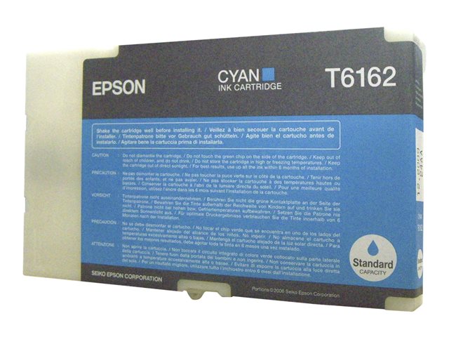 Epson T6162 - 53 ml - cyan - original - ink cartridge - for B 300, 310N, 500DN, 510DN