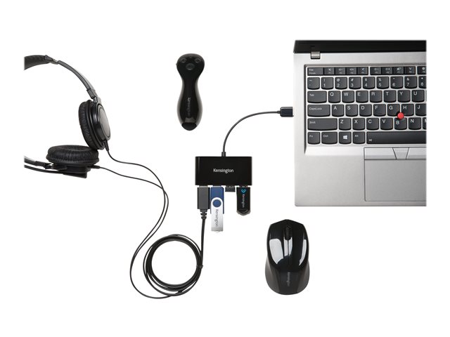 Kensington - Hub - 4 x USB 2.0 - desktop