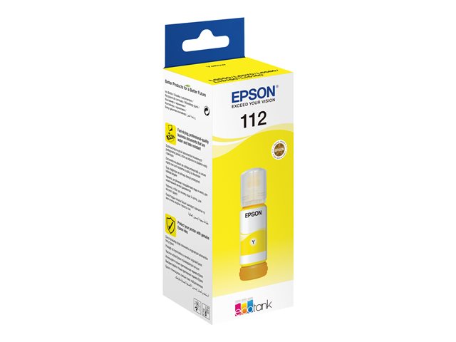 Epson EcoTank 112 - 70 ml - yellow - original - ink refill - for EcoTank L11160, L15150, L15160, L6460, L6490, L6550, L6570, L6580, EcoTank Pro L15180
