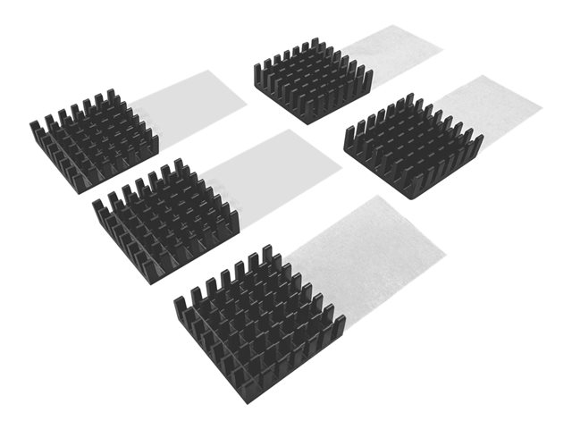 QNAP HS-M2SSD-07 - Heat sink - black (pack of 5)