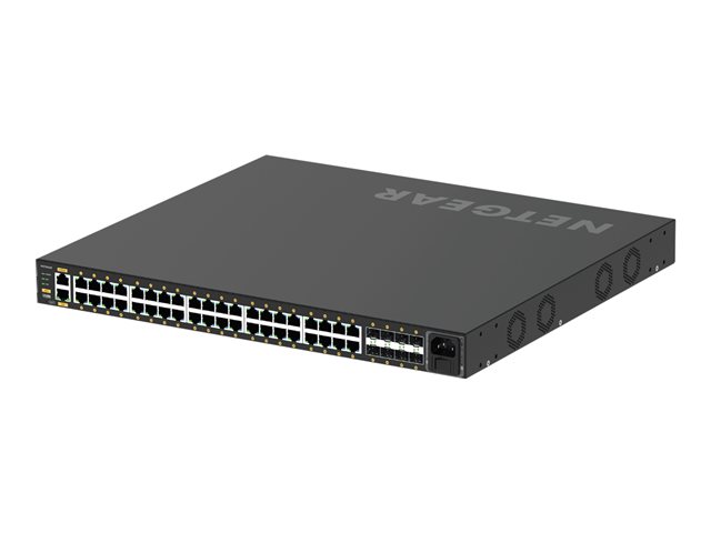 NETGEAR AV Line M4250-40G8XF-PoE+ - Switch - L3 - Managed - 40 x 10/100/1000 (PoE+) + 8 x 1 Gigabit / 10 Gigabit SFP+ - side to side airflow - rack-mountable - PoE+ (960 W)