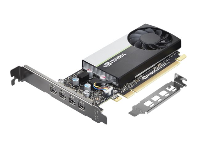 NVIDIA T1000 - Graphics card - T1000 - 8 GB GDDR6 - PCIe 3.0 x16 - 4 x Mini DisplayPort - brown box - for ThinkStation P3, P3 Ultra, P340, P350, P358, P520, P620, P720, P920