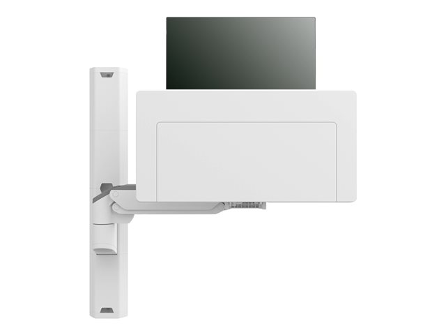 Ergotron CareFit Combo System - Mounting kit (articulating arm, keyboard tray, wall mount base, track mount adapter, track mount bracket, wall track 34\", wall track covers) - modular - for LCD display / PC equipment - aluminium, plastic - white - screen size: up to 27\" - wall-mountable