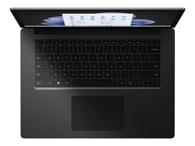 Microsoft Surface Laptop 5 for Business - Intel Core i7 - 1265U / up to 4.8 GHz - Evo - Win 10 Pro - Intel Iris Xe Graphics - 32 GB RAM - 1 TB SSD - 15\" touchscreen 2496 x 1664 - Wi-Fi 6 - matte black - kbd: Swiss