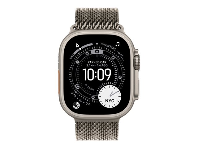 49mm Natural Titanium Milanese Loop - Medium