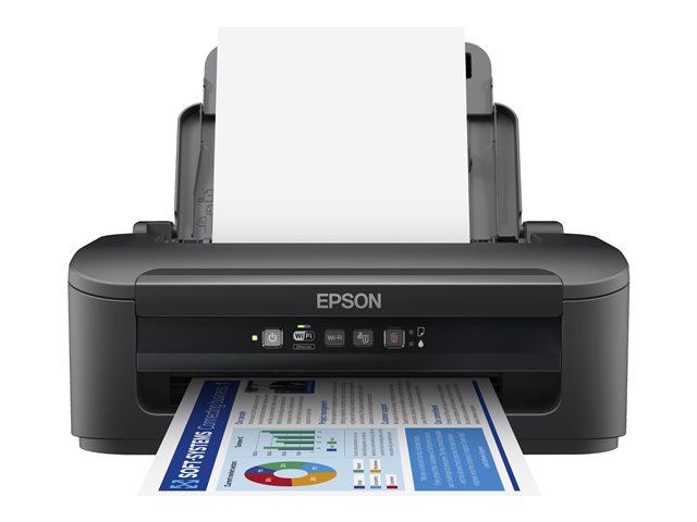 Epson WorkForce WF-2110W - Printer - colour - ink-jet - A4/Legal - 5760 x 1440 dpi - up to 9 ppm (mono) / up to 4.7 ppm (colour) - capacity: 100 sheets - USB 2.0, LAN, Wi-Fi(n)