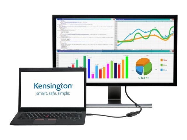 Kensington VM4000 4K Video Adapter - Adapter - Mini DisplayPort male to HDMI female