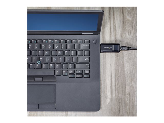 StarTech.com USB 3.0 to Gigabit Ethernet NIC Network Adapter - 10/100/100 Mbps Network Adapter - USB to Ethernet LAN Adapter - USB to RJ45 (USB31000NDS) - Network adapter - USB 3.0 - Gigabit Ethernet - black