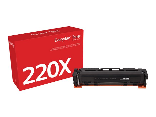 Everyday Black Toner replaces HP 220X (W