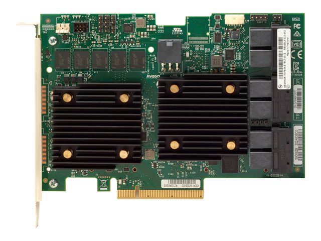 Lenovo ThinkSystem 930-24i - Storage controller (RAID) - 24 Channel - SATA / SAS 12Gb/s - RAID RAID 0, 1, 5, 6, 10, 50, JBOD, 60 - PCIe 3.0 x8 - for ThinkSystem SR650, ST550