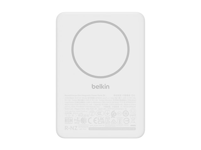 BoostCharge, Slim, 5k Magnetic 7.5w, White