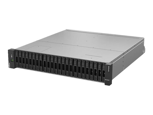 Lenovo ThinkSystem DE4000F 2U24 SFF controller enclosure - Hard drive array - 24 bays (SAS-3) - 16Gb Fibre Channel (external) - rack-mountable - 2U