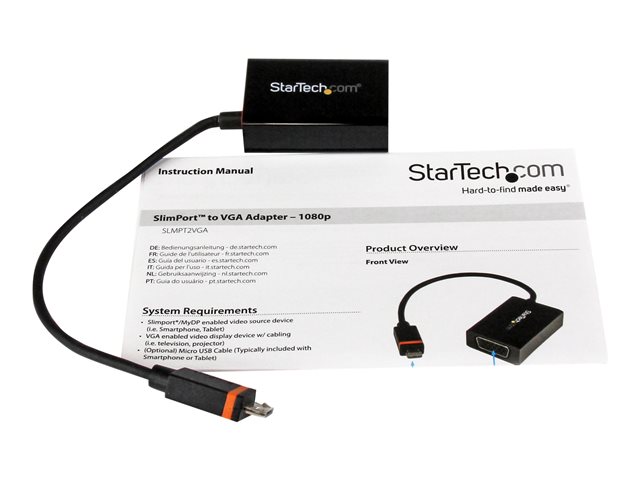 StarTech.com SlimPort MyDP to VGA Converter - 1080p - External video adapter - SlimPort - D-Sub - black