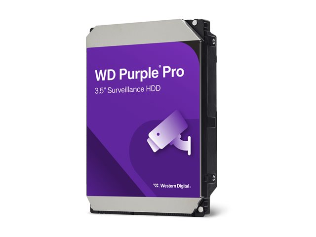 WD Purple Pro WD221PURP - Hard drive - 22 TB - surveillance, smart video - internal - 3.5\" - SATA 6Gb/s - 7200 rpm - buffer: 512 MB