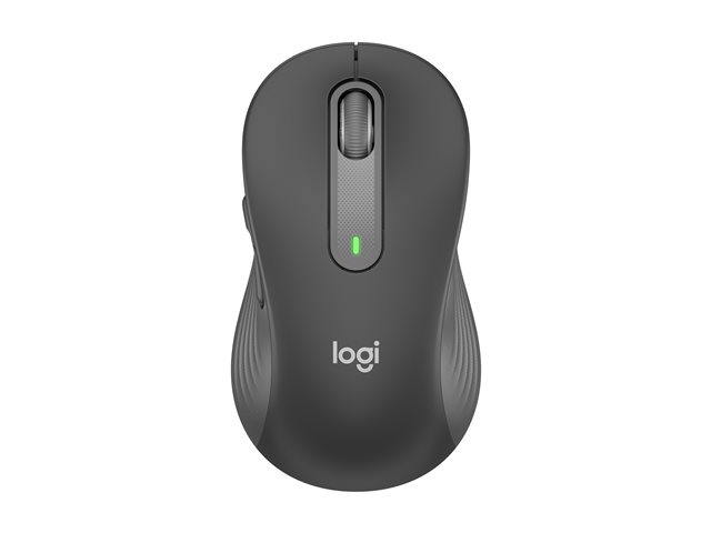 Logitech Signature M650 L for Business - Mouse - right-handed - 5 buttons - wireless - 2.4 GHz, Bluetooth - Logitech Logi Bolt USB receiver - graphite