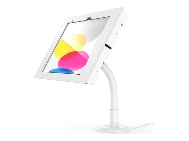 Compulocks Apex - Mounting kit (enclosure, flexible arm mount) - for tablet - lockable - metal frame - white - for Apple iPad A16 Wi-Fi, A16 Wi-Fi + Cellular
