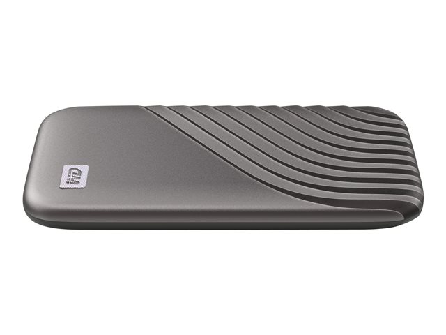 WD My Passport SSD WDBAGF0010BGY - SSD - encrypted - 1 TB - external (portable) - USB 3.2 Gen 2 (USB-C connector) - 256-bit AES - space grey