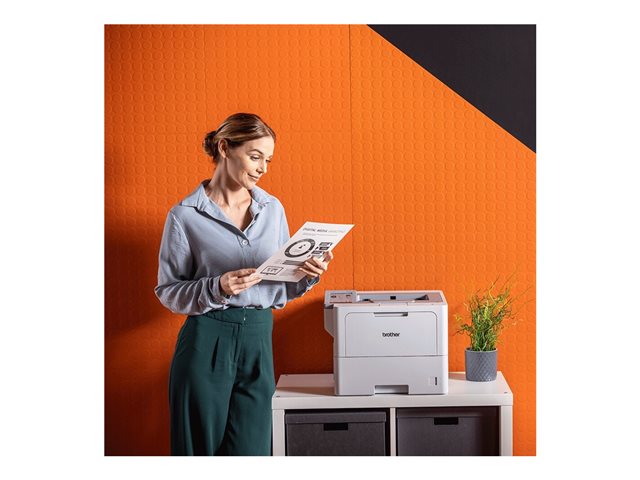 Brother HL-L6410DNT - Printer - B/W - Duplex - laser - A4/Legal - 1200 x 1200 dpi - up to 50 ppm - capacity: 1140 sheets - USB 2.0, Gigabit LAN, NFC, USB host