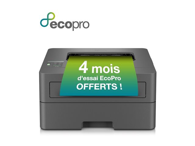 Brother HL-L2400DWE - Printer - B/W - Duplex - laser - A4/Legal - 1200 x 1200 dpi - up to 30 ppm - capacity: 250 sheets - USB 2.0, Wi-Fi(n)