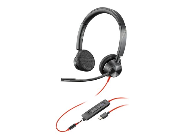 Poly Blackwire 3325 Microsoft Teams Certified USB-C Headset - Replaces Poly SKU 214017-101