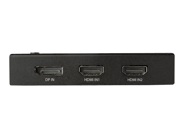StarTech.com 4 Port HDMI Video Switch - 3x HDMI & 1x DisplayPort - 4K 60Hz - Video/audio switch - 3 x HDMI + 1 x DisplayPort - desktop
