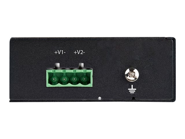 StarTech.com Industrial 5 Port Gigabit PoE Switch, 30W, Power Over Ethernet Switch, Hardened GbE PoE+ Unmanaged Switch, Rugged High Power Gigabit Network Switch IP-30 Housing/-40 C to 75 C - Gigabit Ethernet PoE (IESC1G50UP) - Switch - unmanaged - 4 x 10/100/1000 (PoE+) + 1 x 10/100/1000 - DIN rail mountable, wall-mountable - PoE+ (120 W) - DC power