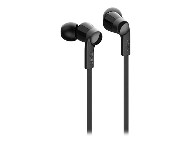 Belkin ROCKSTAR - Earphones with mic - in-ear - wired - USB-C - noise isolating - black
